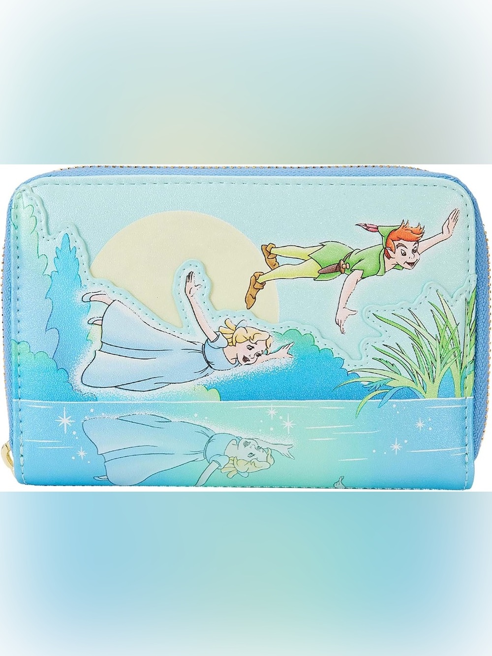 Loungefly Peter Pan You Can Fly Glow Zip Around Wallet